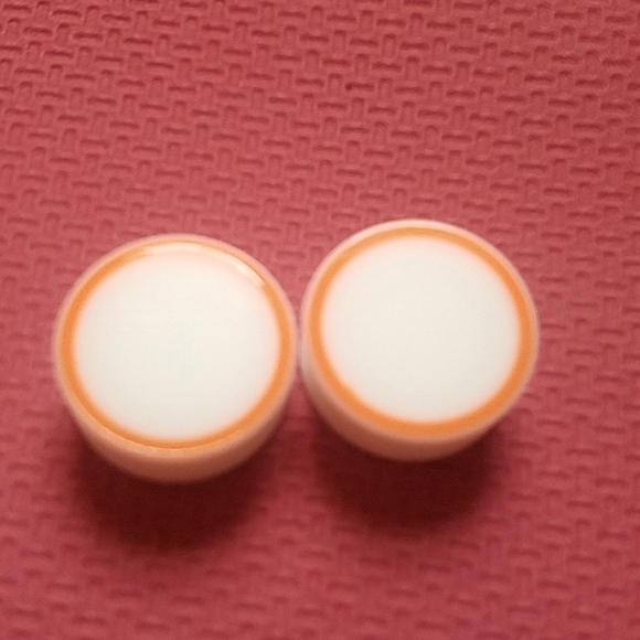 Awesome Acrylic white with orange ring 7/8in or 22mm - Picture 2 of 4